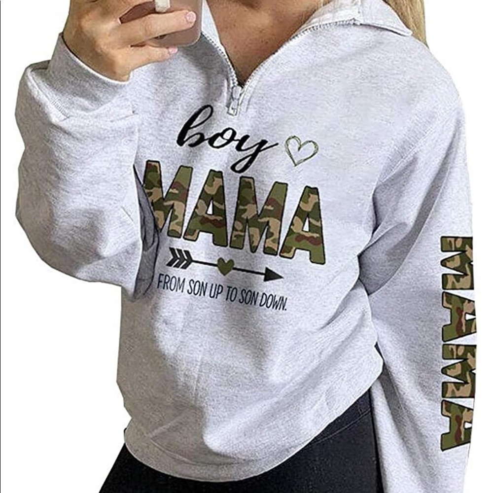 BOY MAMA Grey Sweater